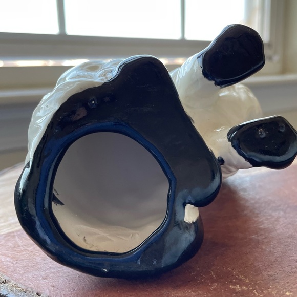 Vintage ceramic white and black cat - Picture 5 of 5